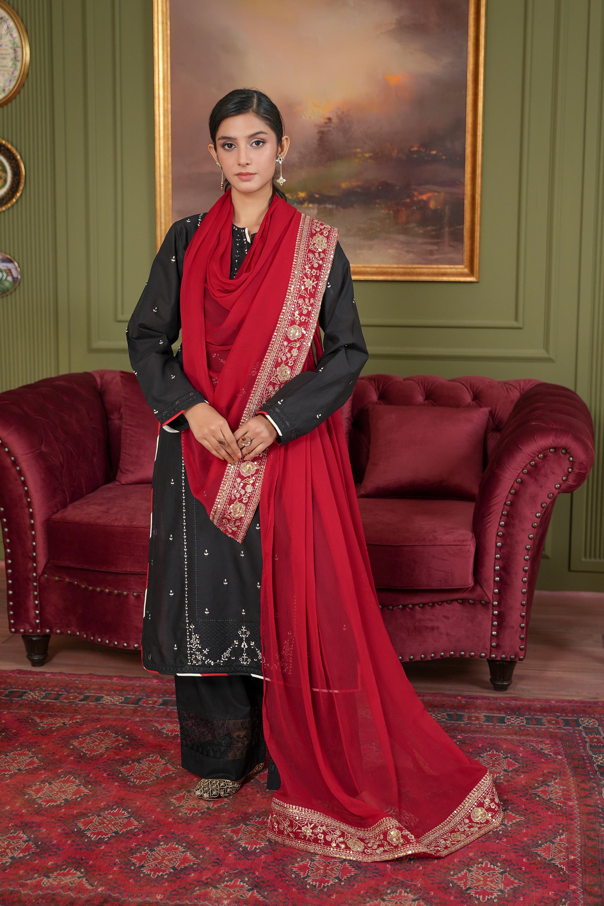 1 Piece Chiffon Dupatta (FZ0988)