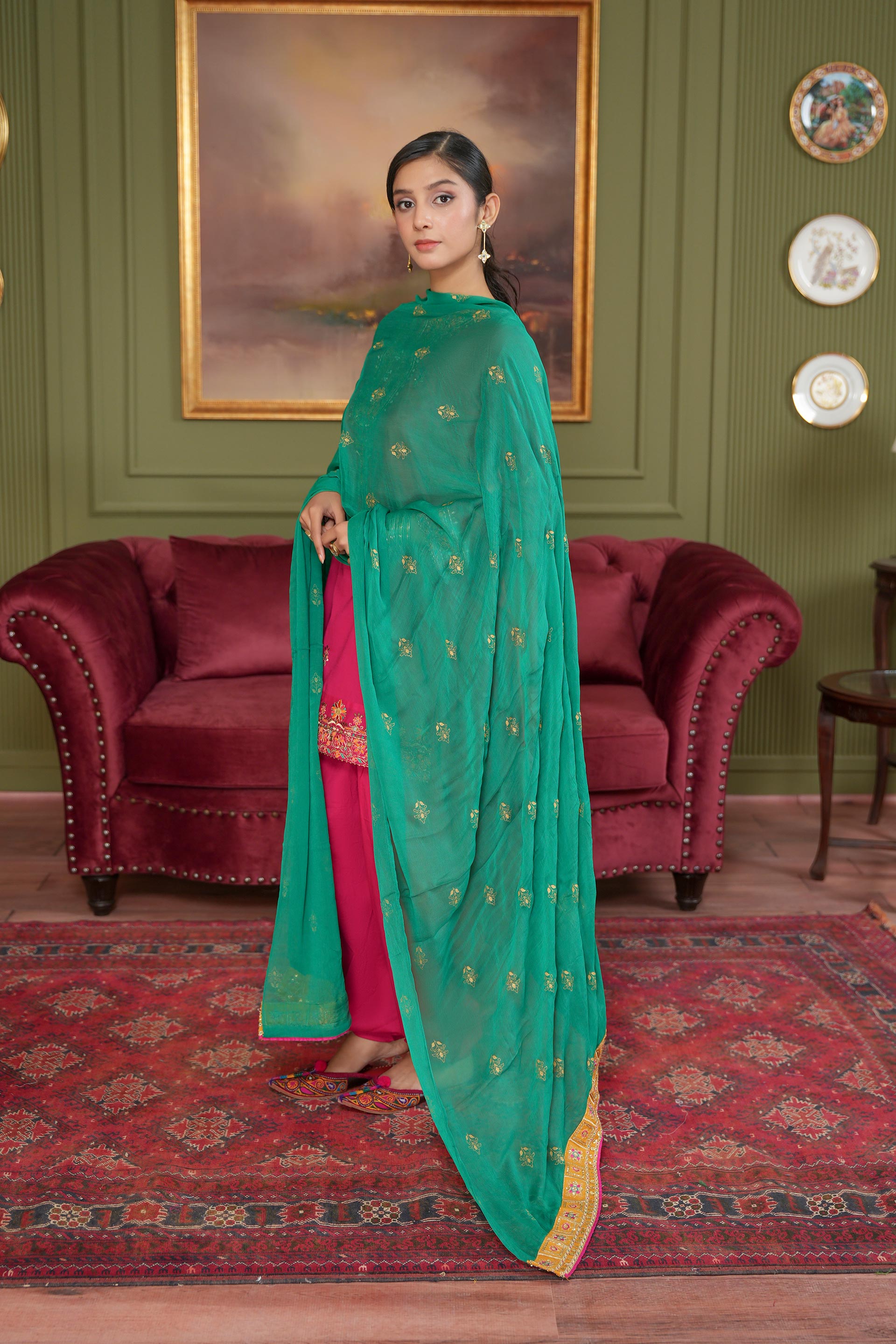 1 Piece Chiffon Dupatta (FZ0989)