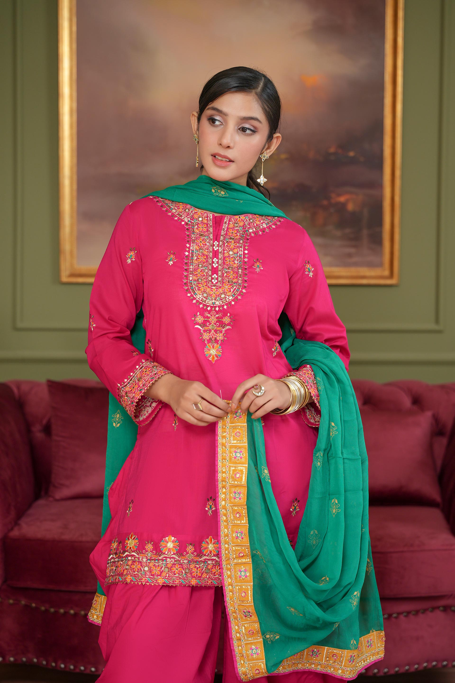 1 Piece Chiffon Dupatta (FZ0989)