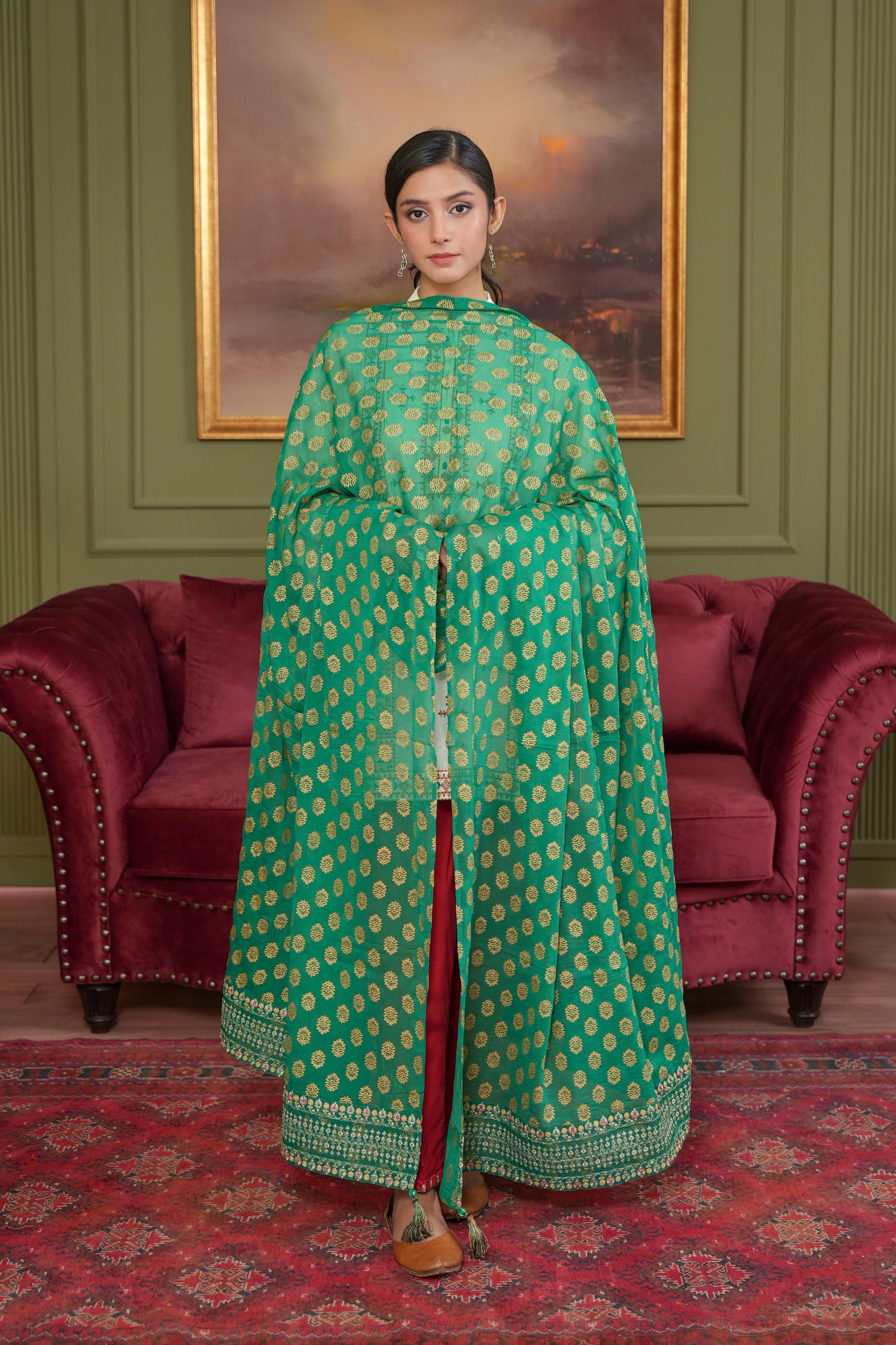 1 Piece Chiffon Dupatta (FZ0993)