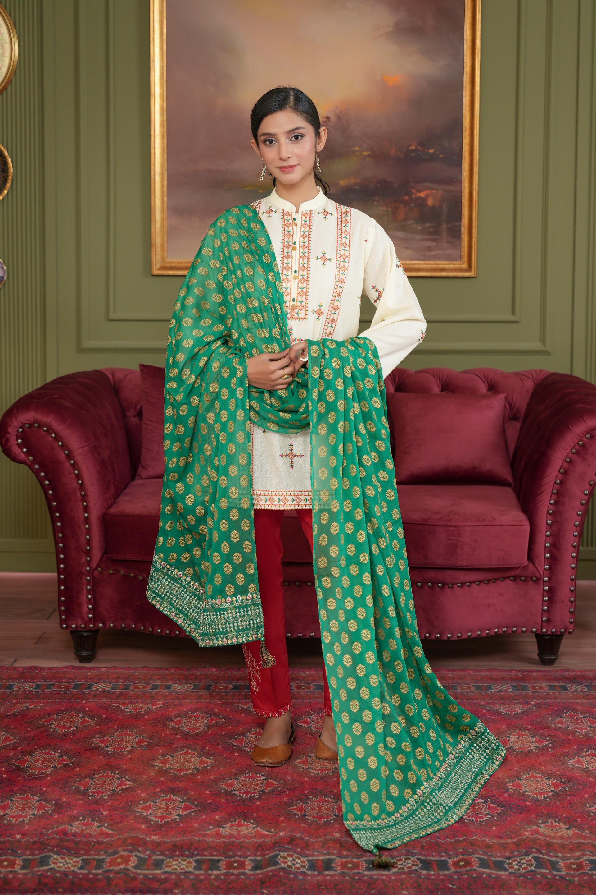 1 Piece Chiffon Dupatta (FZ0993)