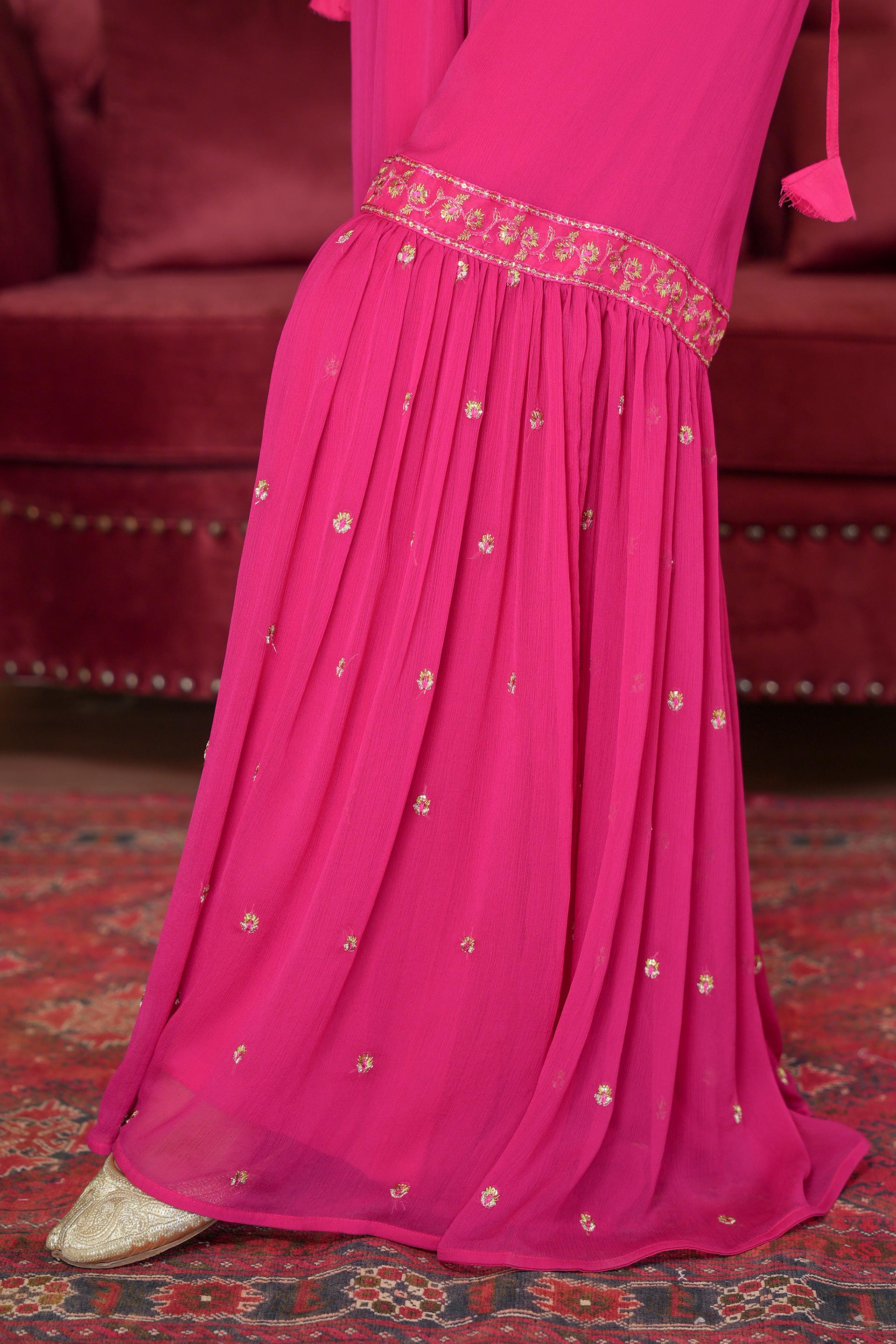 1 Piece Chiffon Gharara (FZ0994)