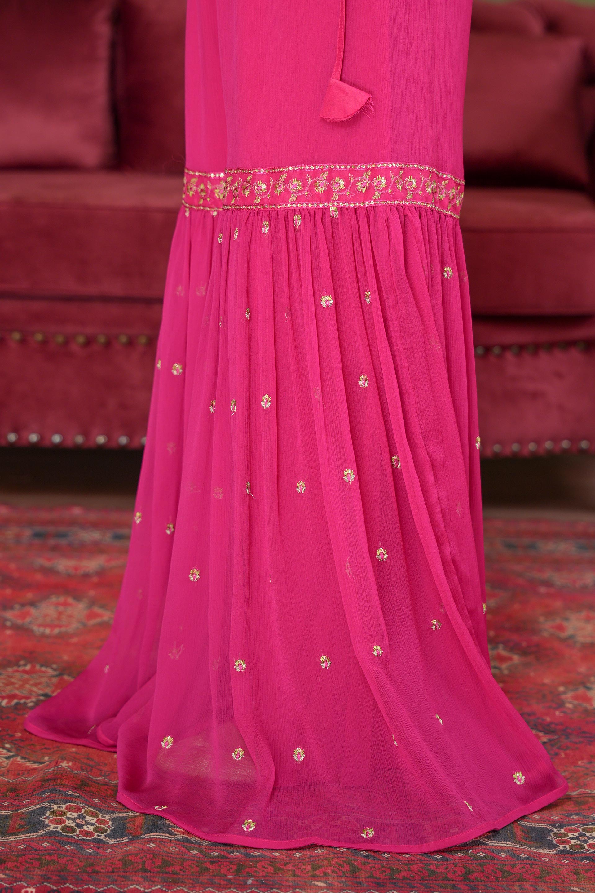 1 Piece Chiffon Gharara (FZ0994)