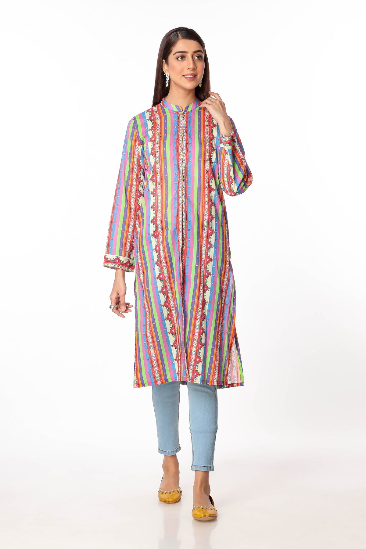 1 Piece Printed Lawn Shrug (TR0751)