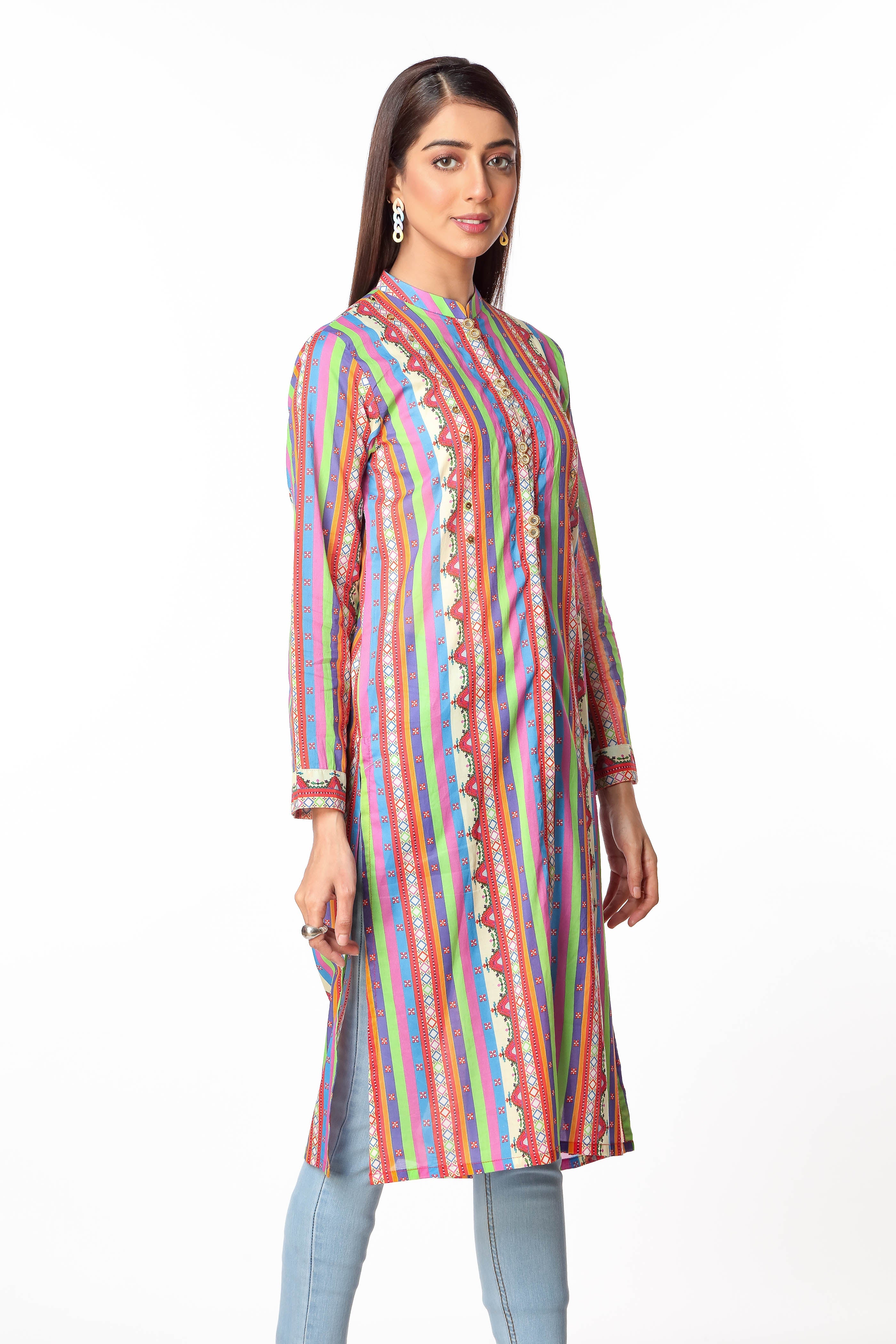 1 Piece Printed Lawn Shrug (TR0751)