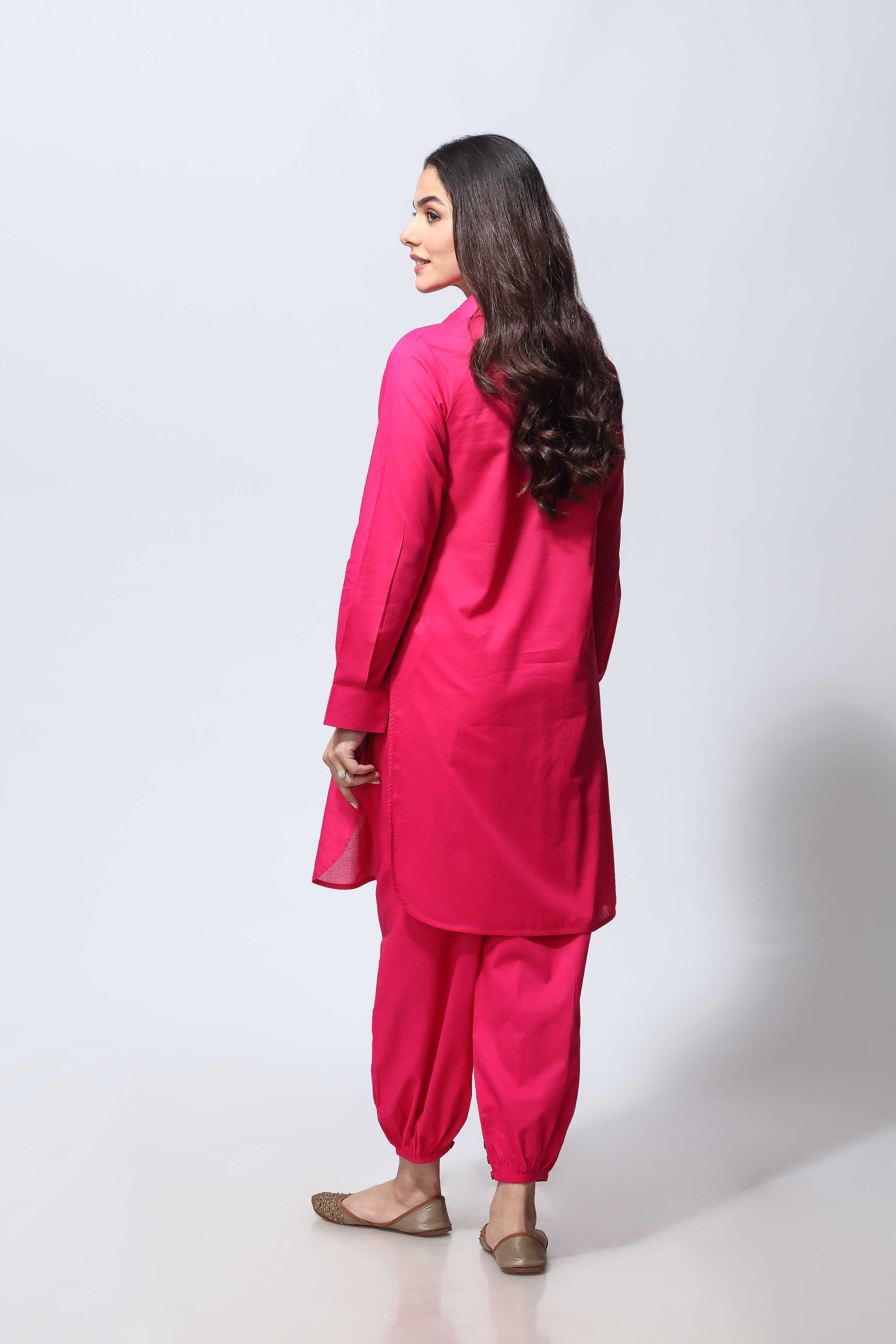 Pink Button 2: 2 Piece Suit in Pink Lawn (NR0396)