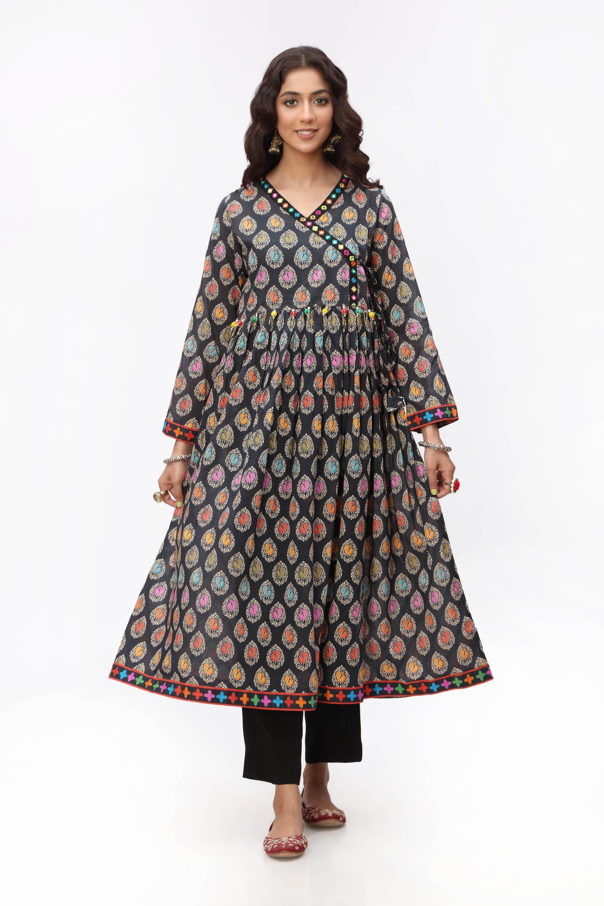 Morr Kahani in Multi coloured Printed Lawn fabric