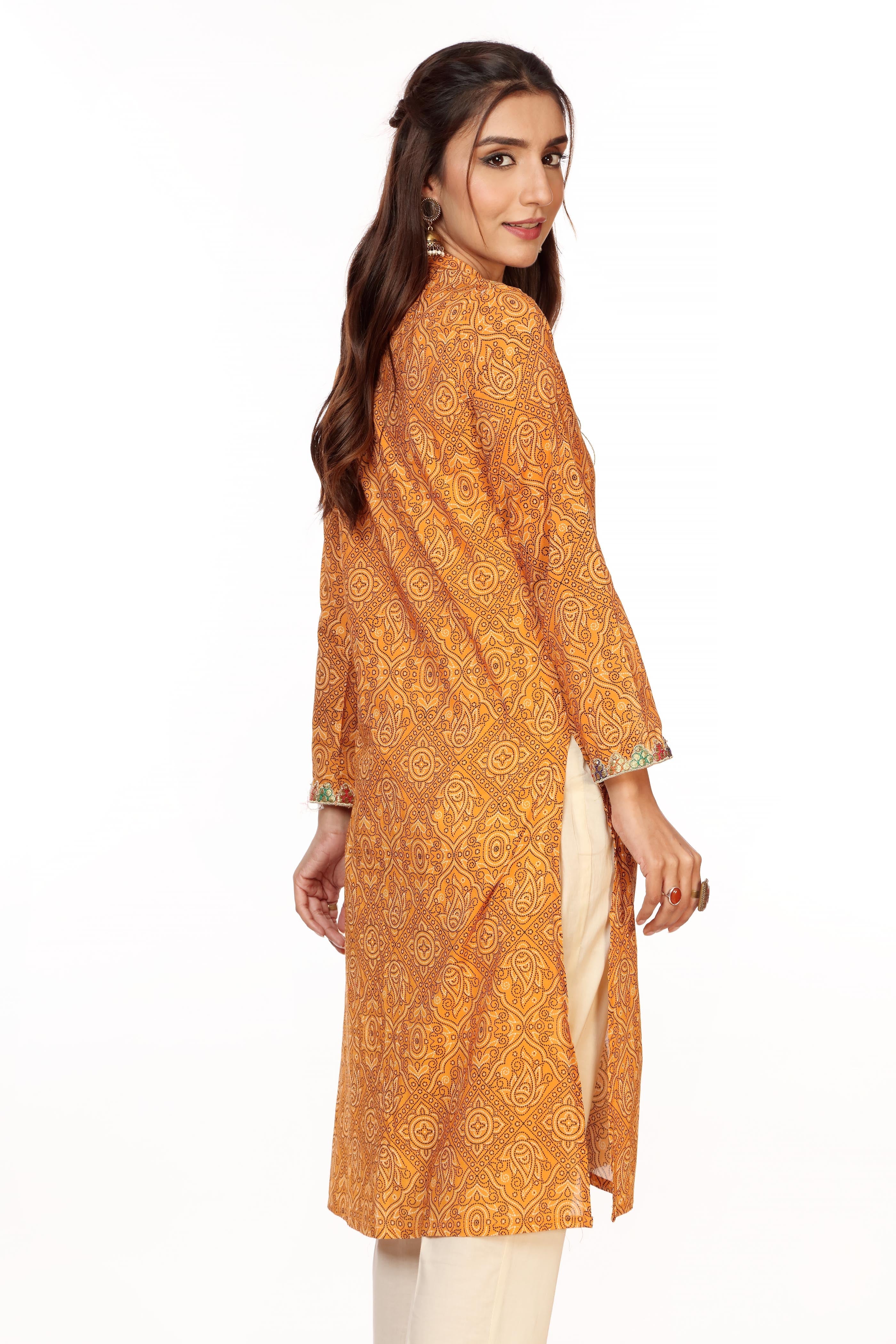 Geometrical Chunri in Multi coloured Printed Lawn fabric 3