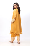 White Square in Mustard coloured Pak Chiffon fabric 3