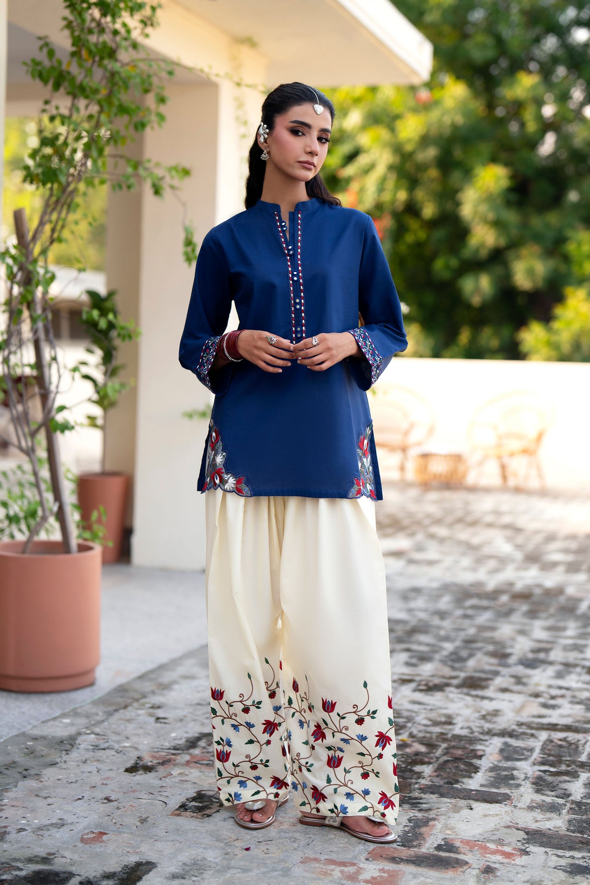 2 Piece Cambric Suit (CR3515)