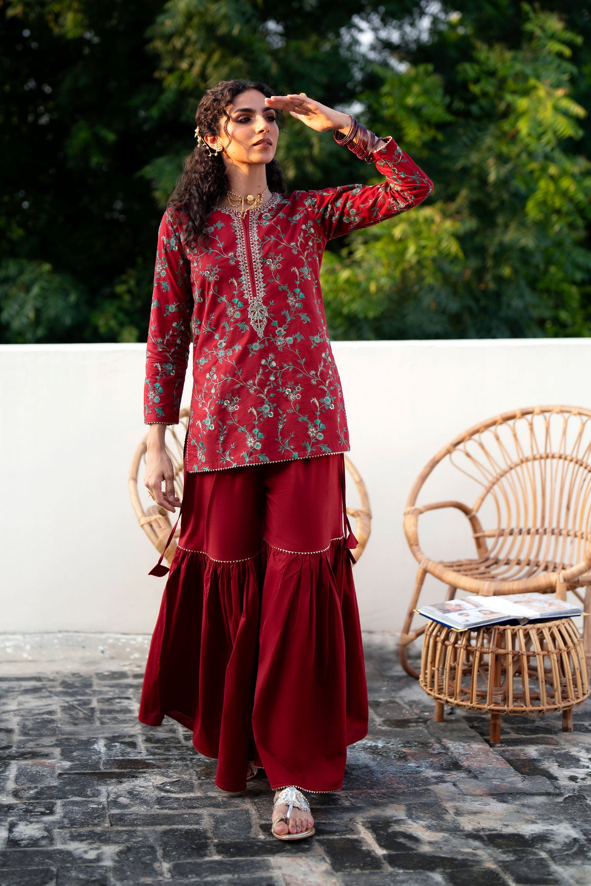 2 Piece Cambric Suit (CR3516)