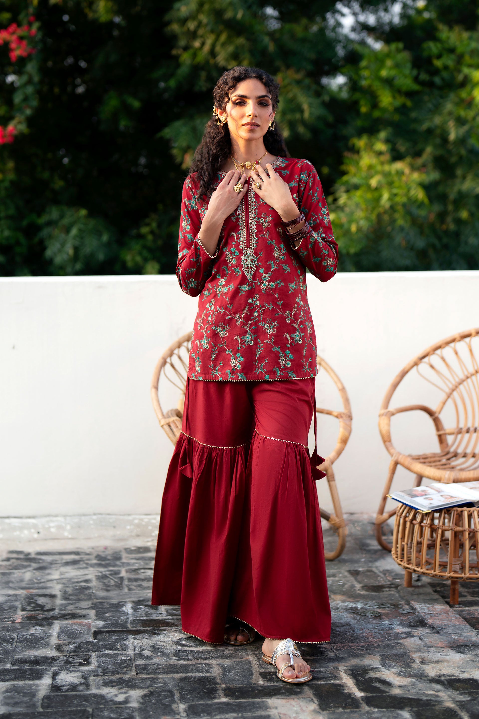 2 Piece Cambric Suit (CR3516)