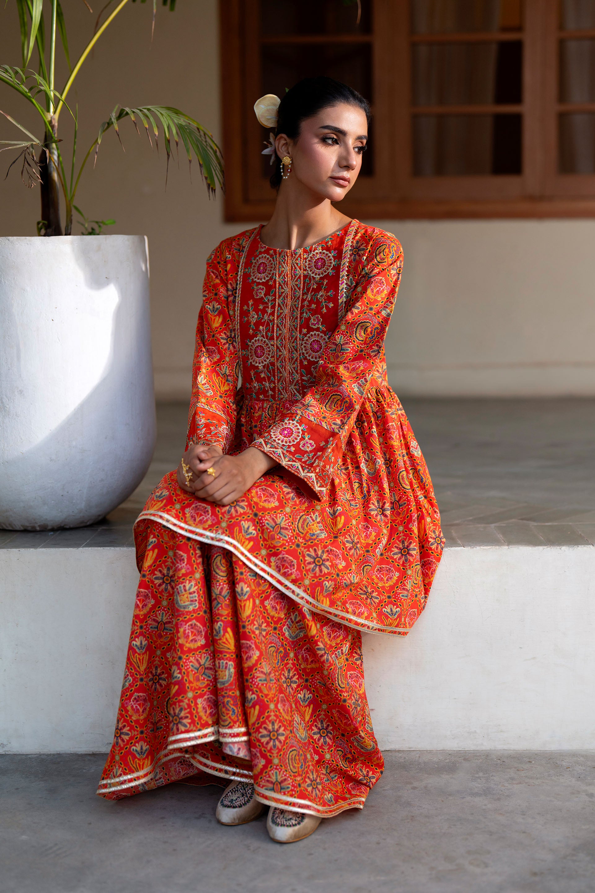 2 Piece Cambric Suit (TR1202)