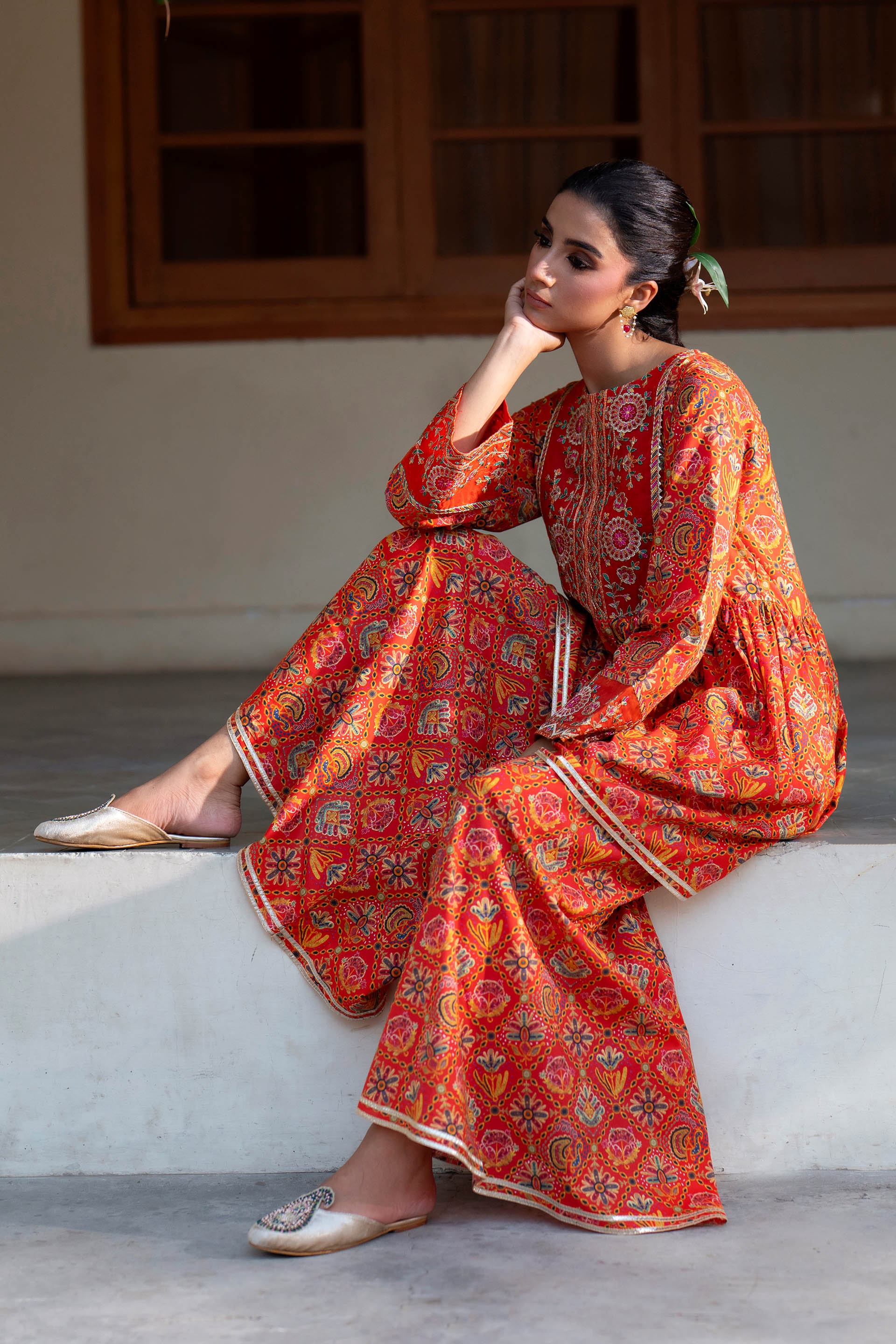 2 Piece Cambric Suit (TR1202)