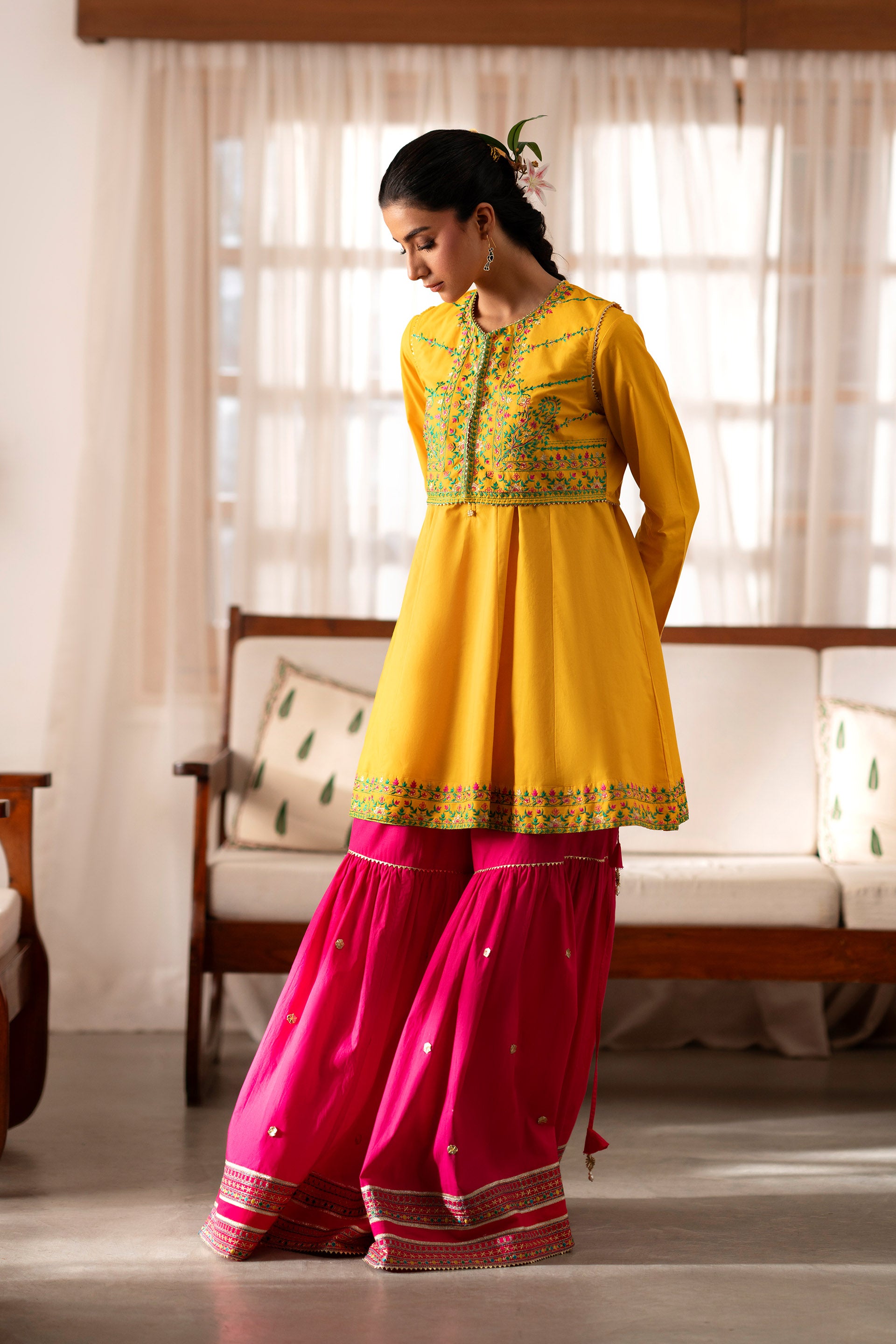2 Piece Cambric Frock (CR3502)