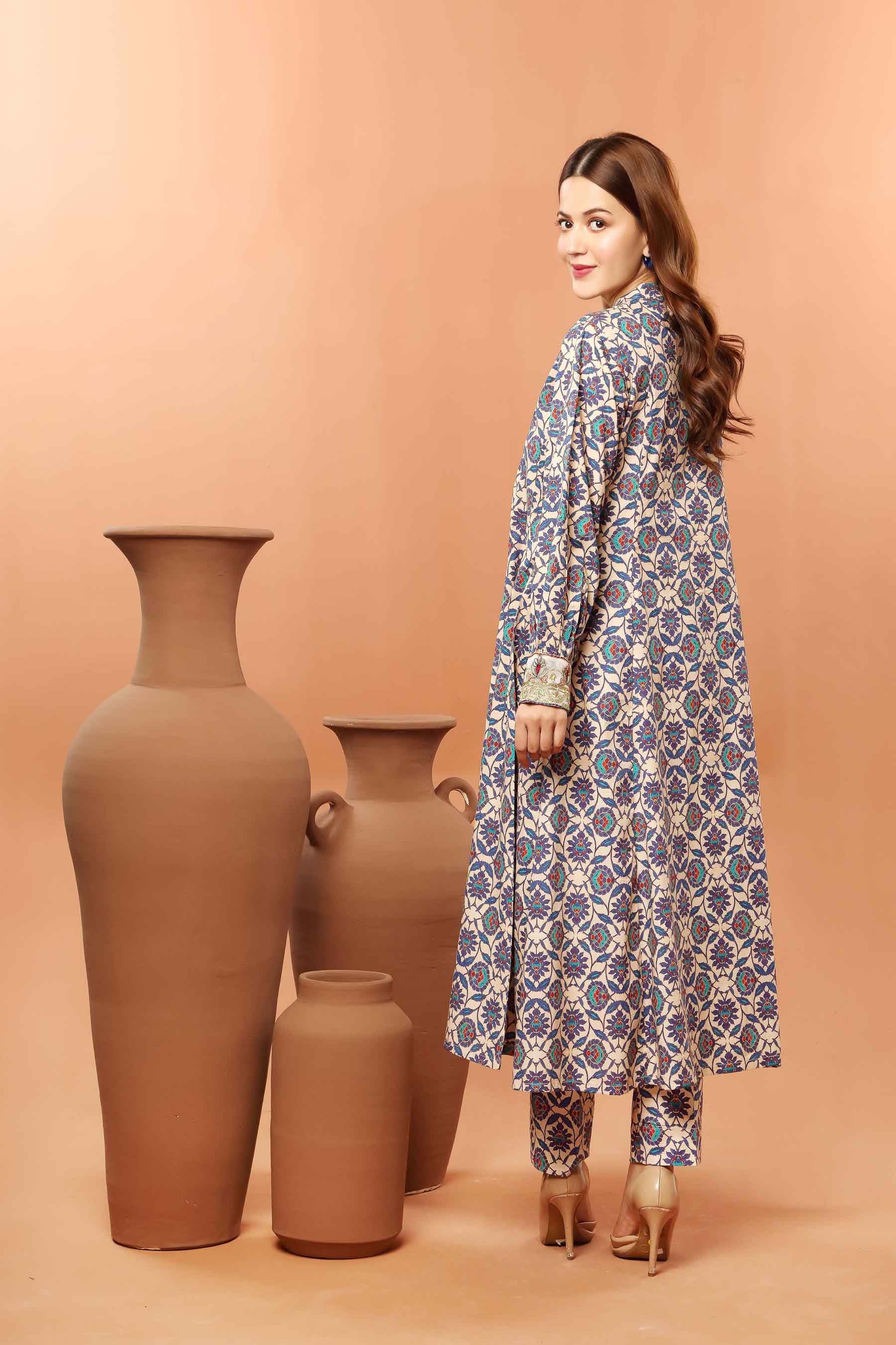 Blue Ethnic Jaal (TR1056)