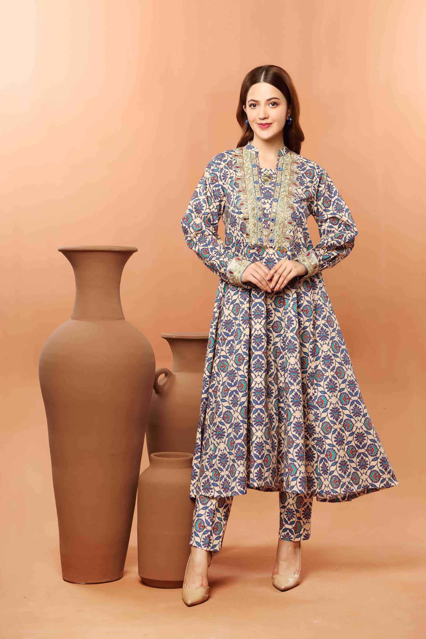 Blue Ethnic Jaal (TR1056)