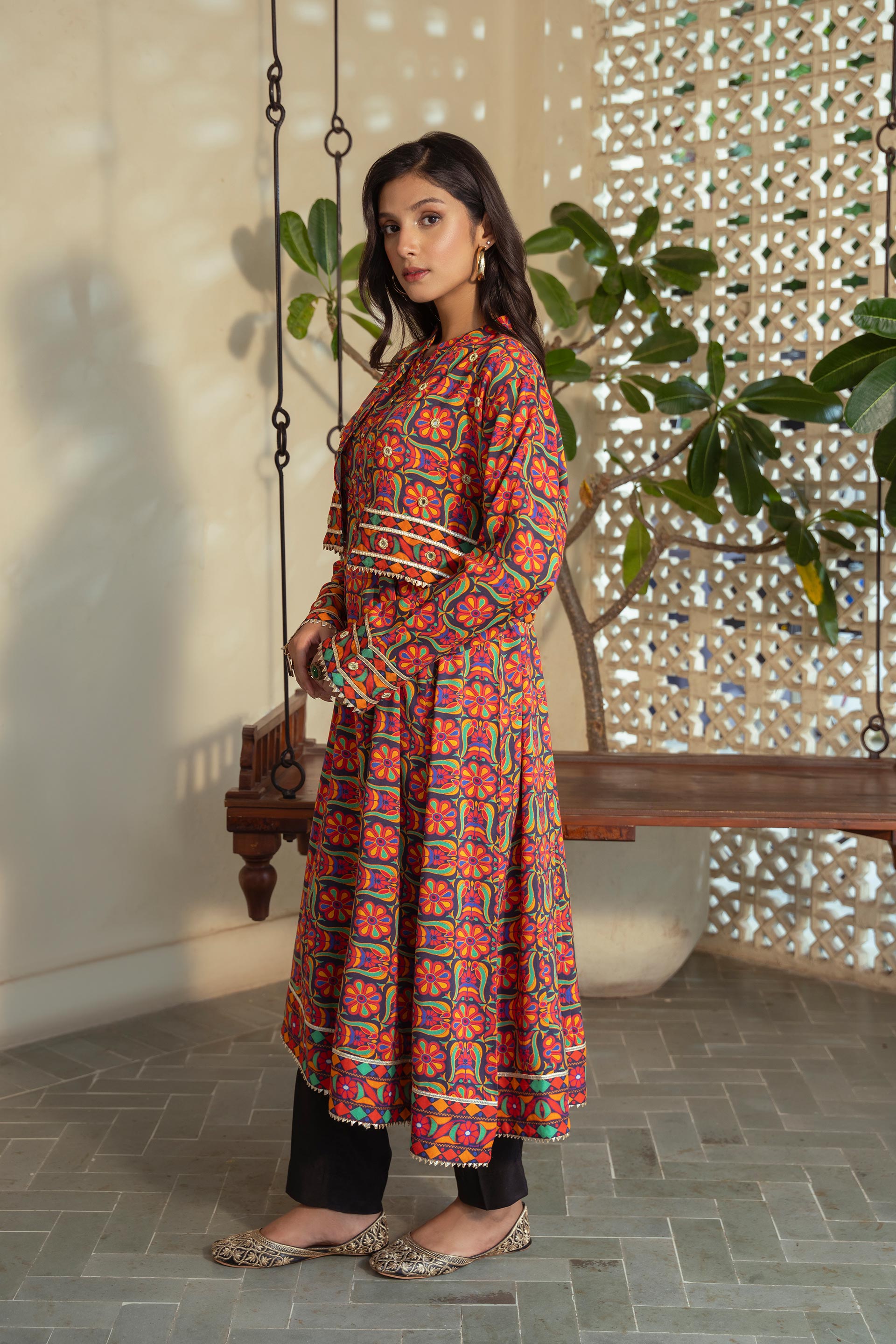 2 Piece Linen Frock (TR1068)