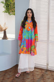 Big Phool Print: 1 Piece Frock in Multi Lawn (TR1078)