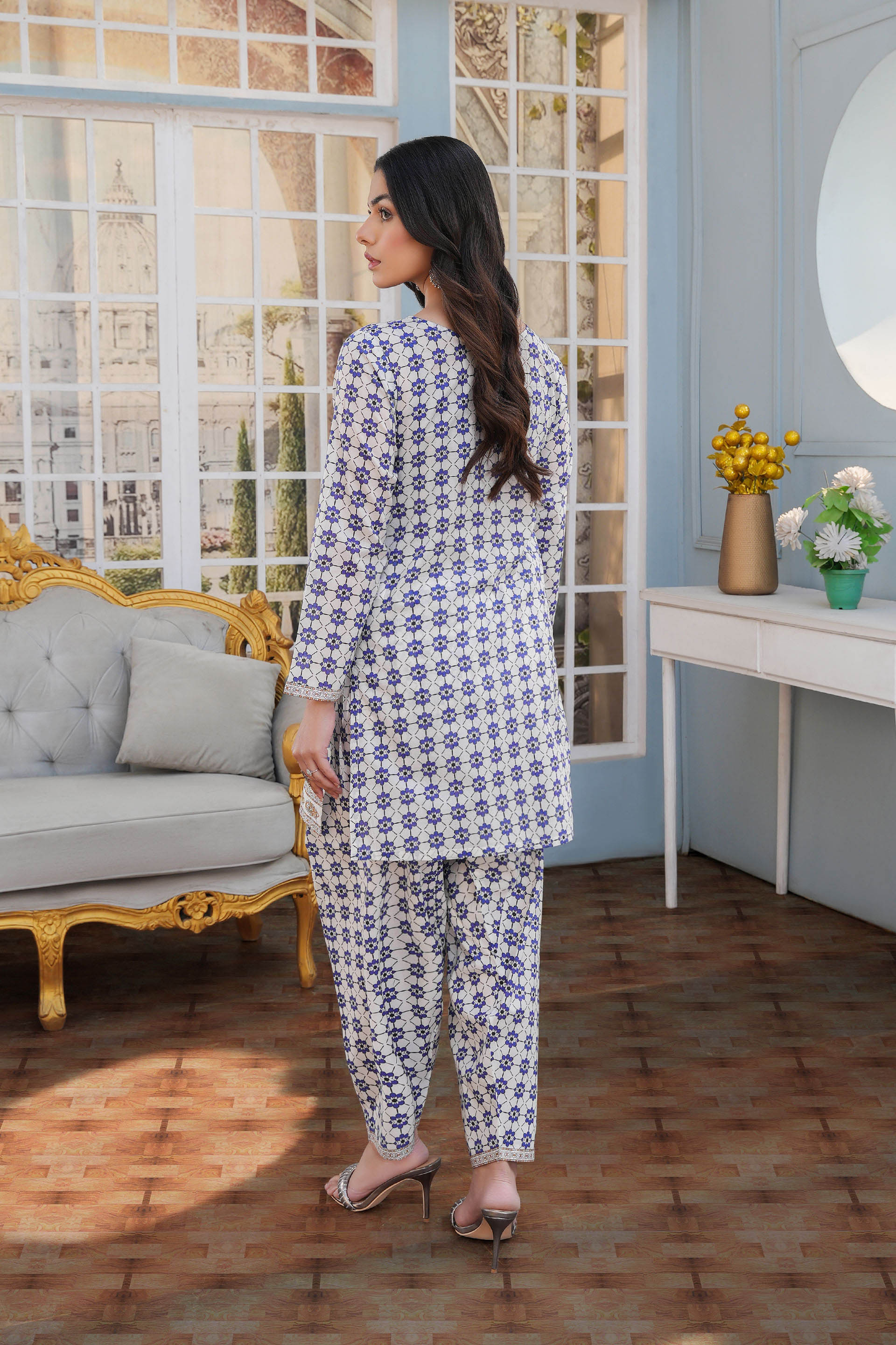 Floral Jaal 3: 2 Piece Suit in Multi Lawn (TR1089)