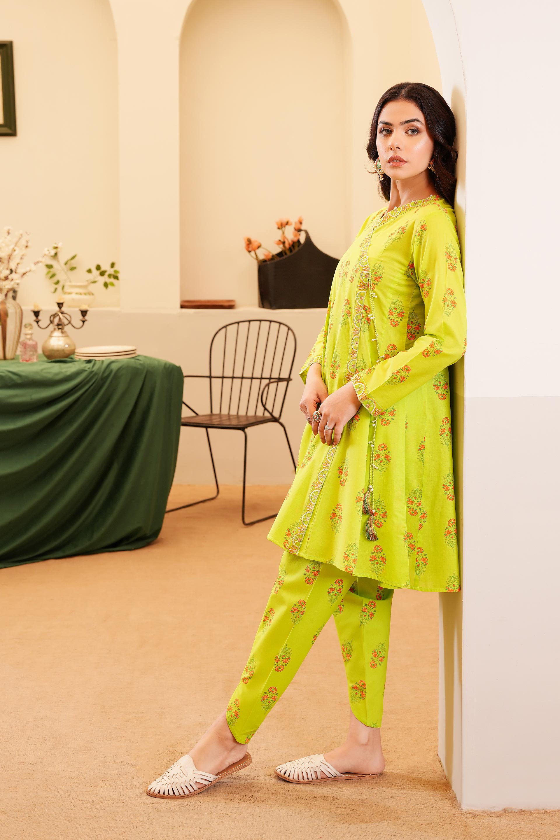 Maham: 1 Piece Frock in Multi Lawn (TR1160)