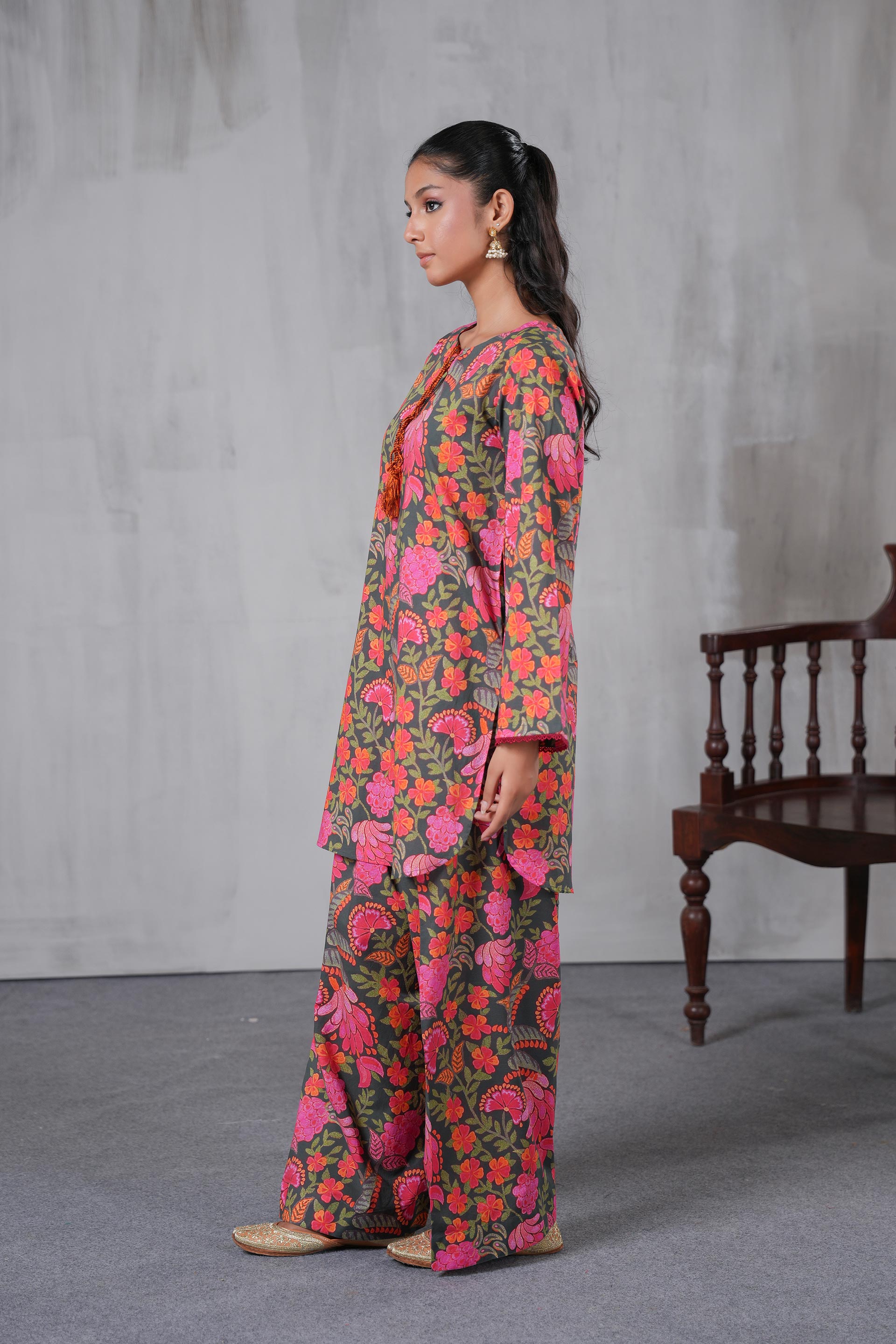 2 Piece Cambric Suit (TR1201)