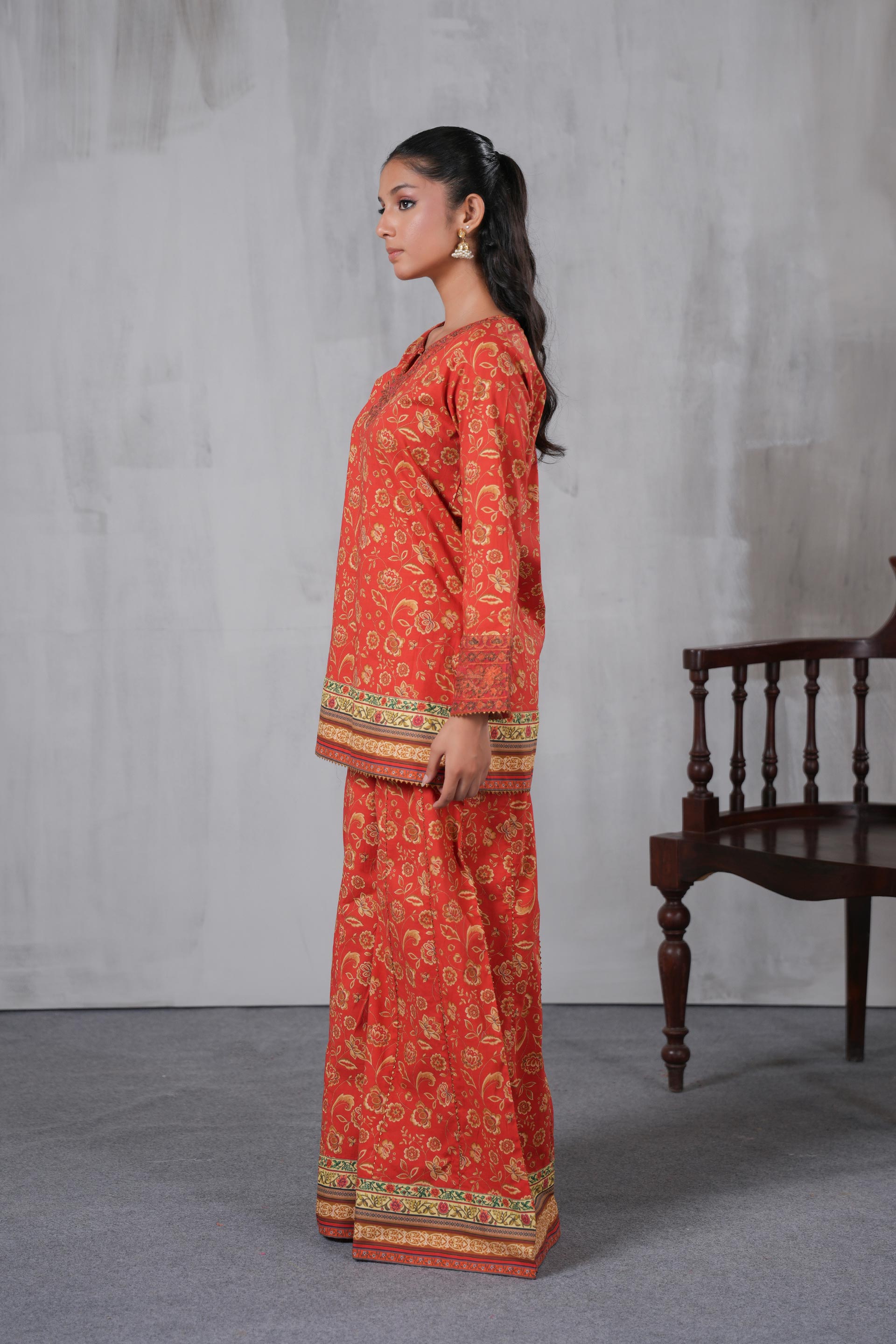 2 Piece Cambric Suit (TR1207)