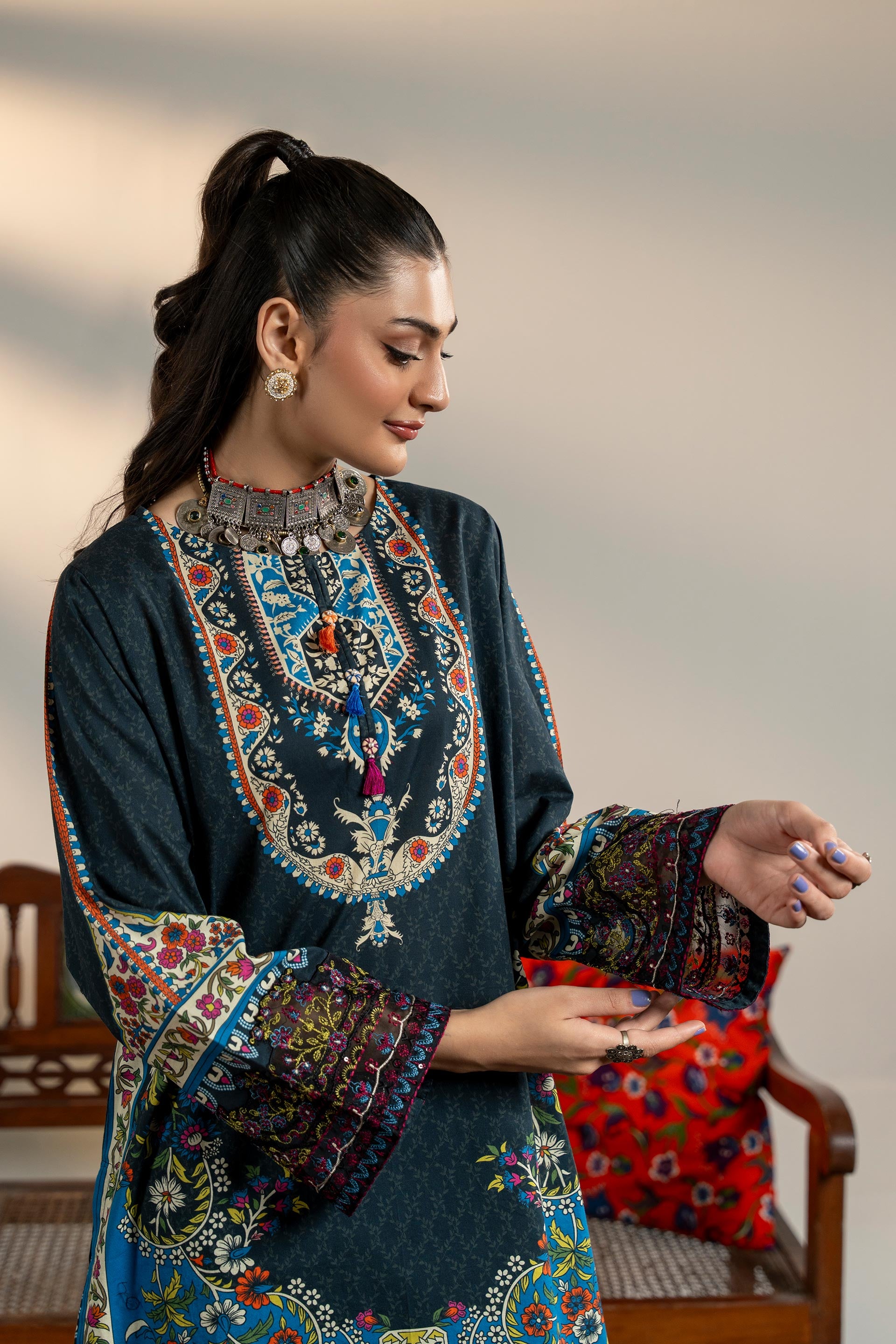 2 Piece Cambric Suit (TR1214)