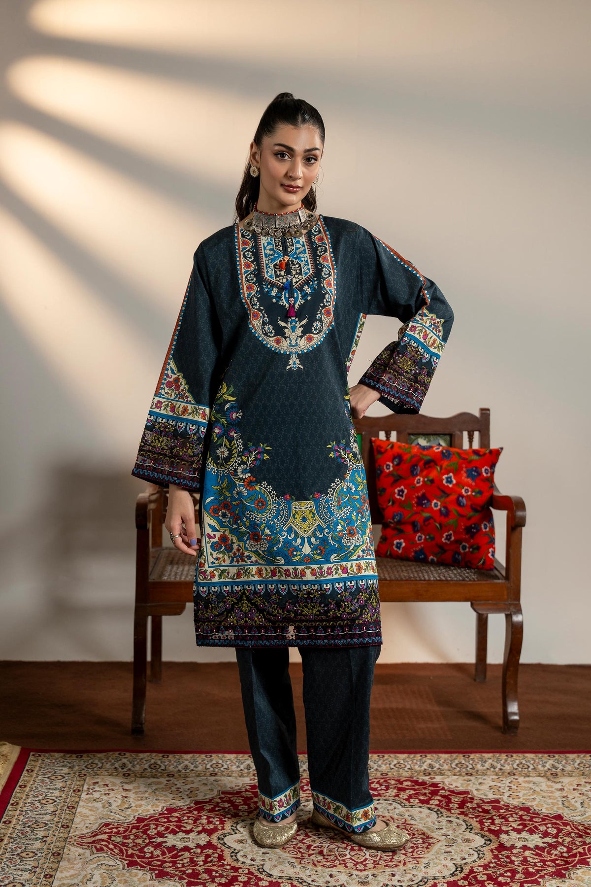 2 Piece Cambric Suit (TR1214)