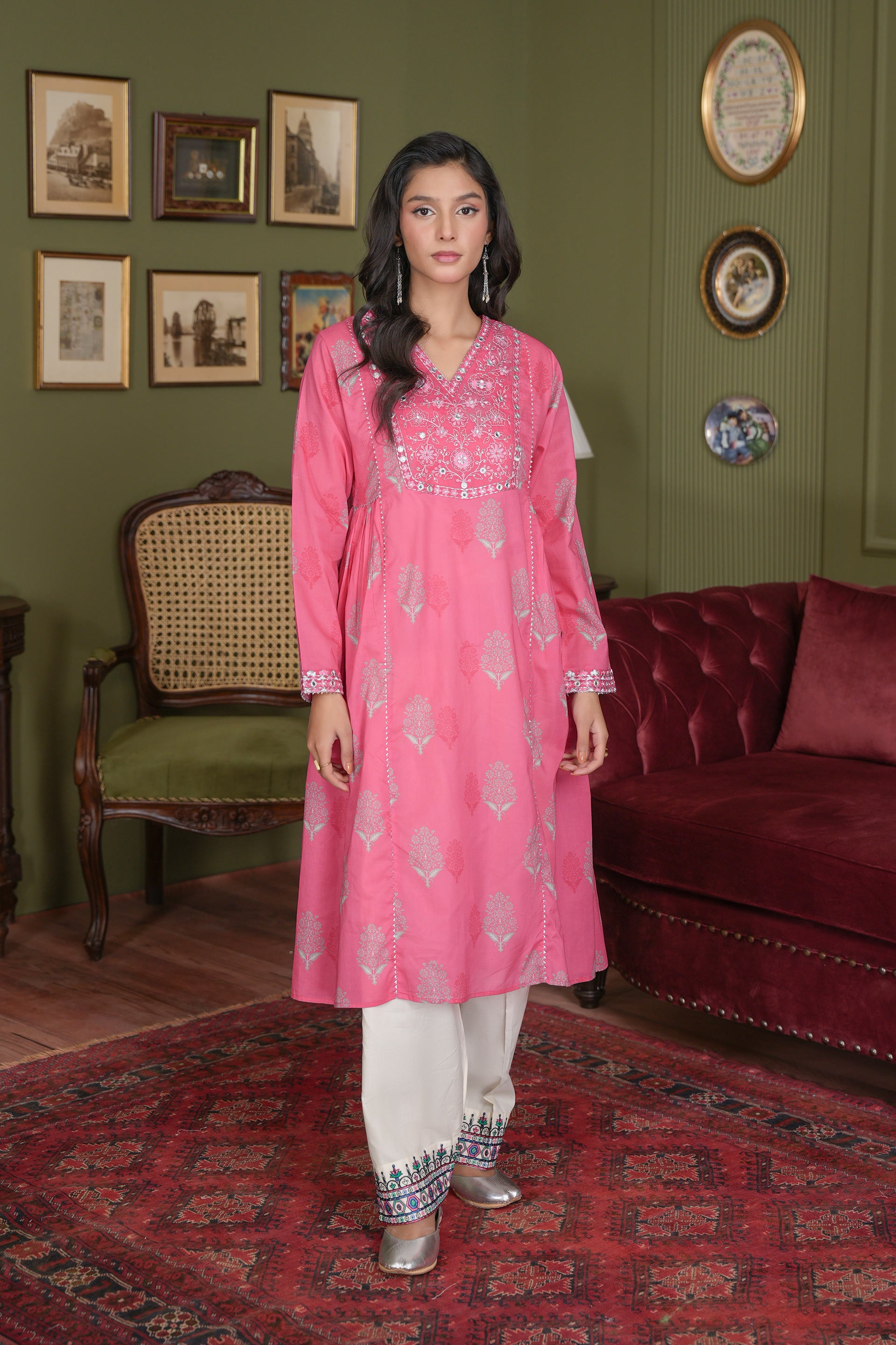 1 Piece Lawn Frock (TR1222)