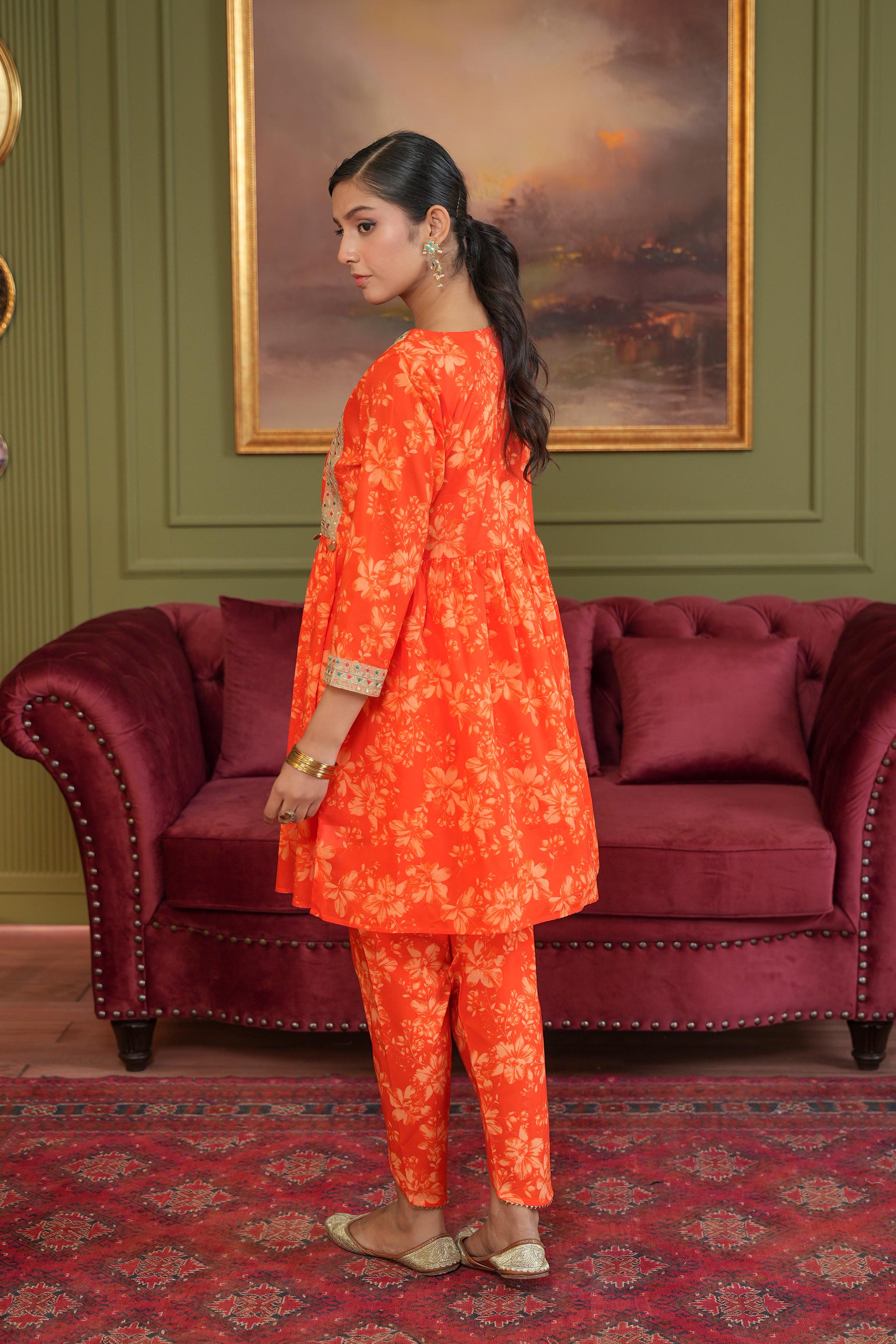 2 Piece Lawn Suit (TR1226)