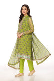 Green Block Shirt in Multi coloured Pak Chiffon Printed fabric 2
