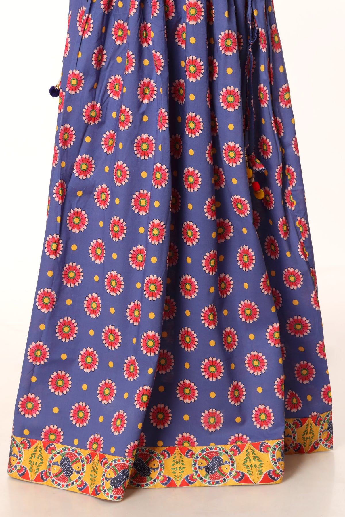 Ditsy Paisley in Multi coloured Printed Lawn fabric