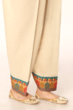 Mughal Bottom in Off White coloured Printed Lawn fabric 3