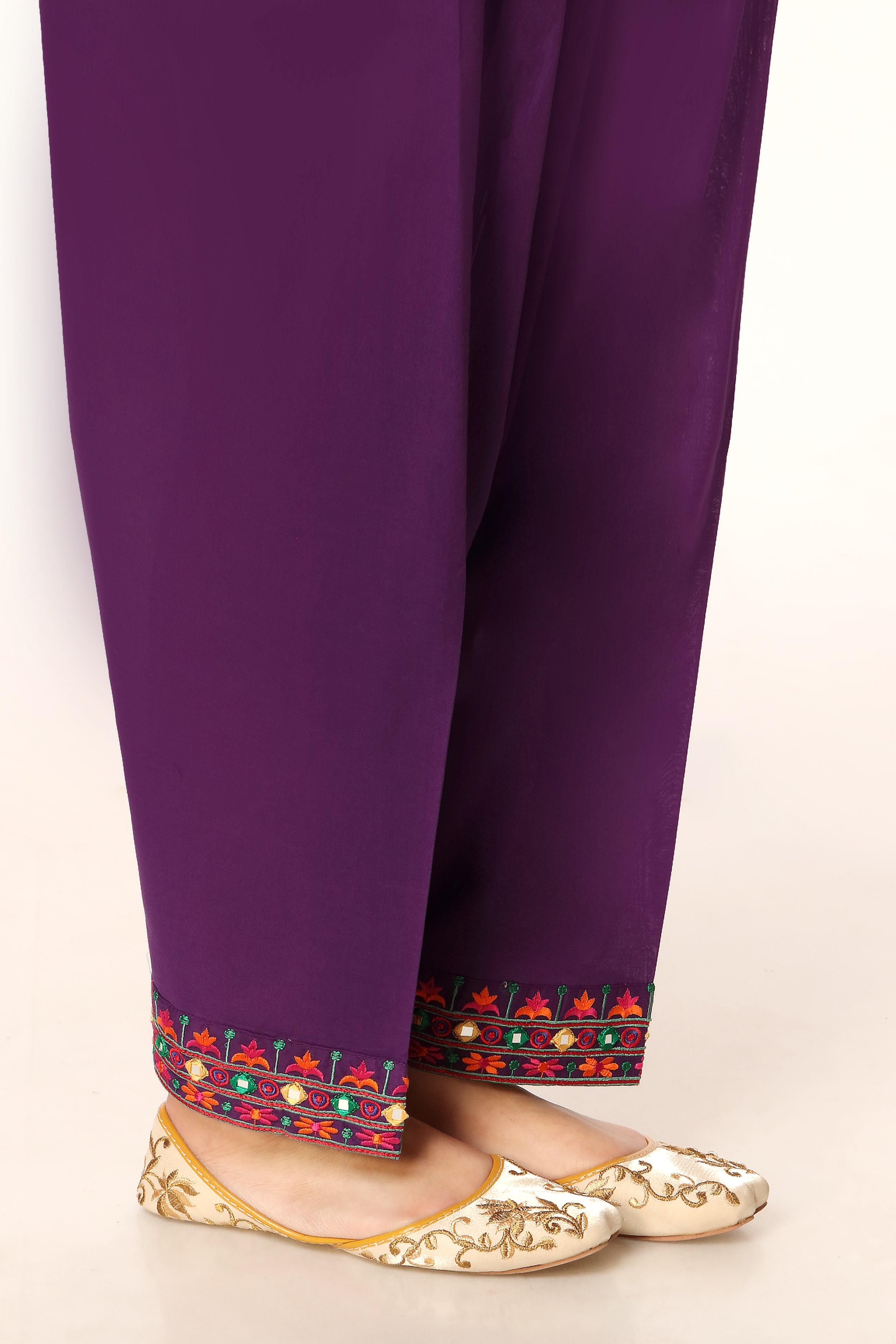 Patti Sheesha in Purple coloured Printed Lawn fabric 3
