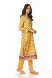 Mustard Wave Ll in Multi coloured Printed Lawn fabric 2