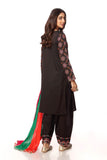 Embroidered Sleeve in Black coloured Printed Lawn fabric 3