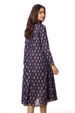 Peacock Frock in Purple coloured Printed Lawn fabric 3