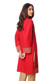 Ethnic Gold Ll in Red coloured Printed Lawn fabric 3