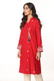 Offwhite Booti in Red coloured Printed Lawn fabric 2