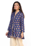 Sheesha Chatta St in Blue coloured Printed Lawn fabric 2