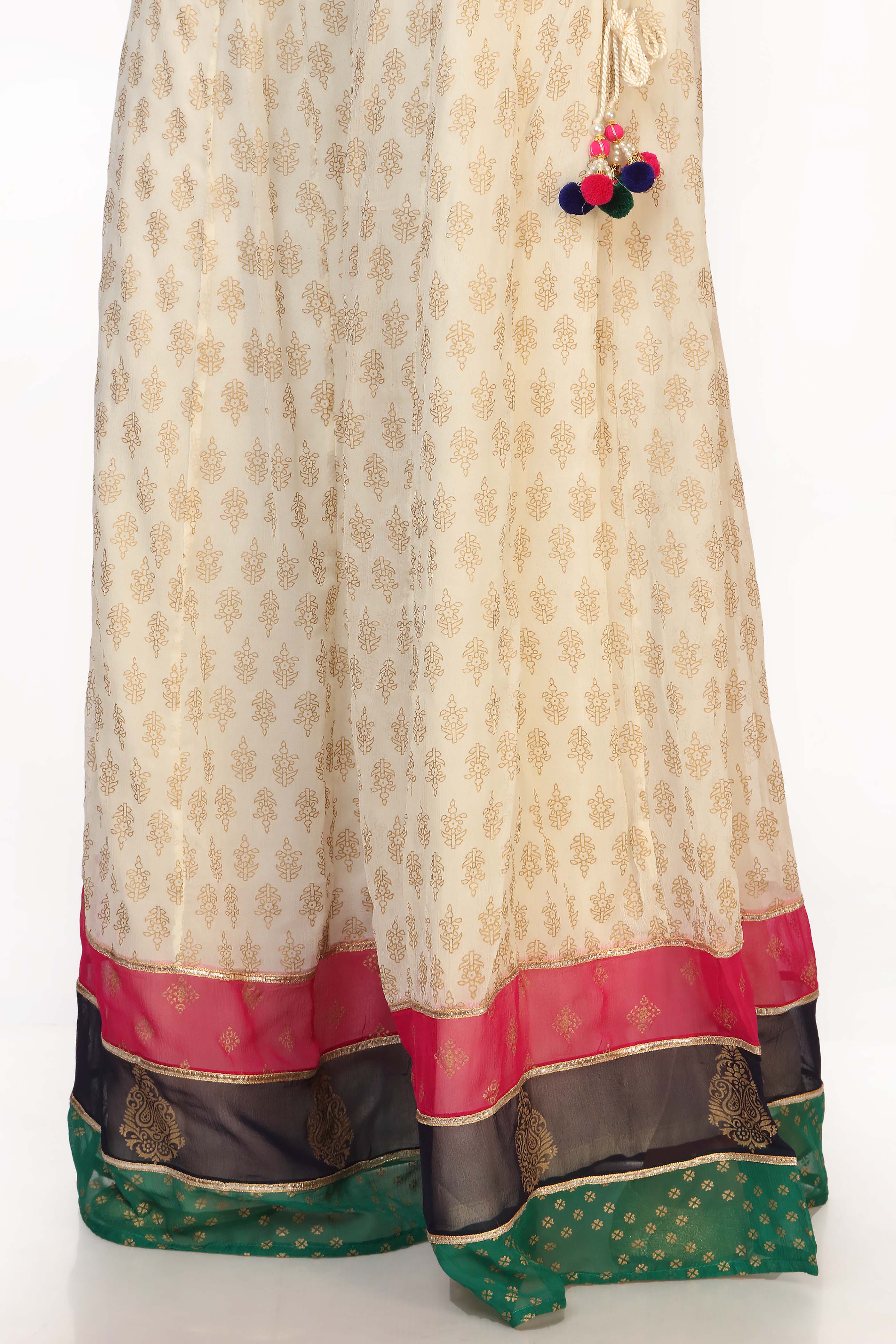 Discover Timeless Style: Multi Hues 1 Sharara in Off White Printed Lawn ...