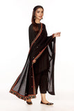 Pathani Chadder in Black coloured Printed Lawn fabric 2
